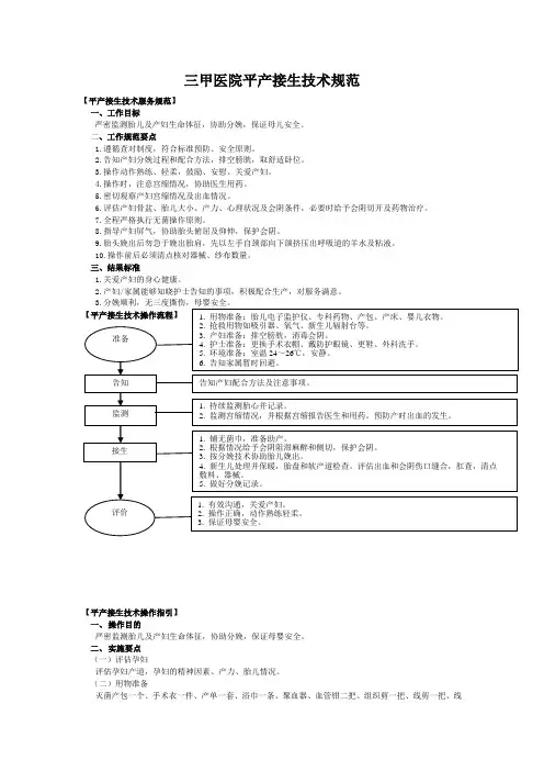 三甲医院平产接生技术规范