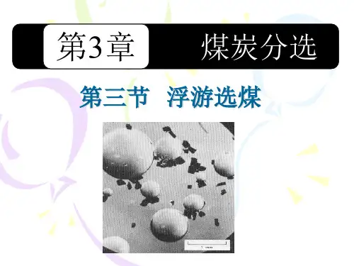 7第3章  煤炭分选第三节浮游选煤