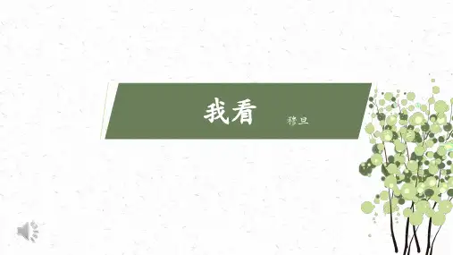 第6课《我看》课件(共21张ppt)