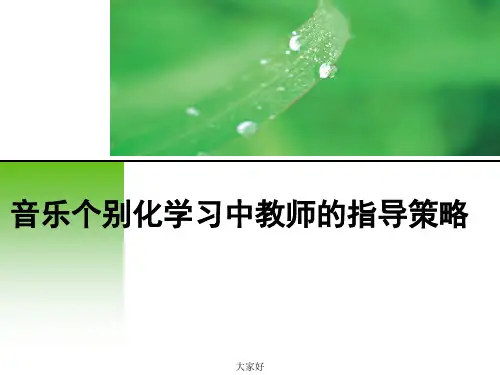 小班音乐区教师指导策略分析