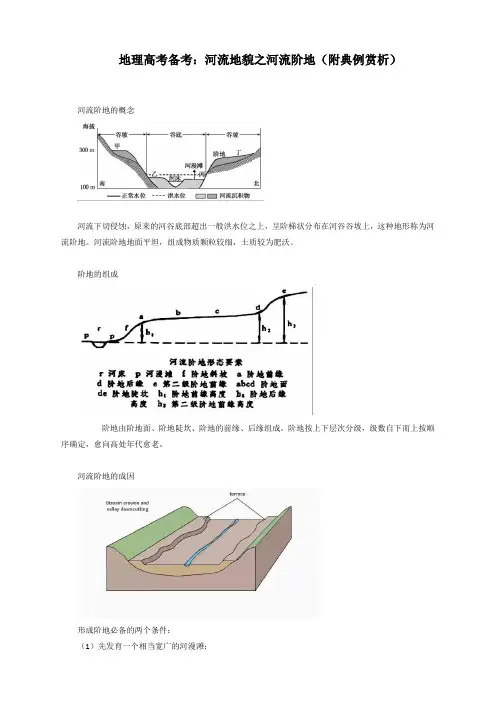 地理高考备考：河流地貌之河流阶地(附典例赏析)