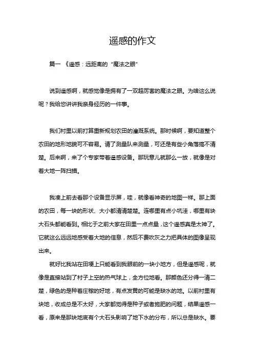 遥感的作文