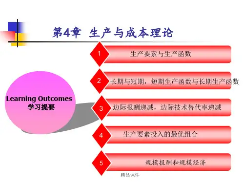 生产与成本理论ppt课件