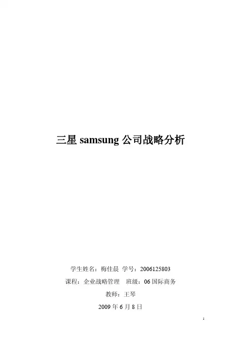 公司战略分析