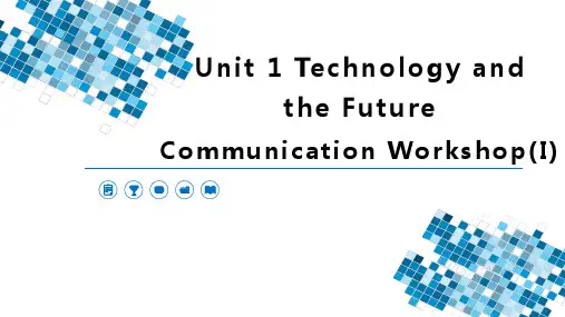 Unit1CommunicationWorkshop课件北师大版英语八年级下册