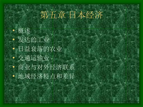日本经济概述ppt课件