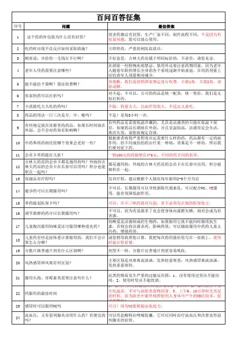 百问百答