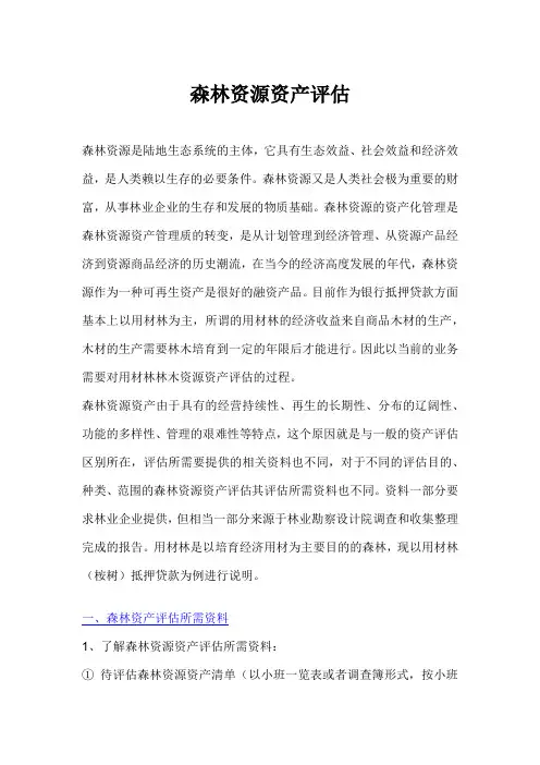森林资源资产评估