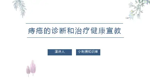 痔疮的诊断和治疗健康宣教PPT课件