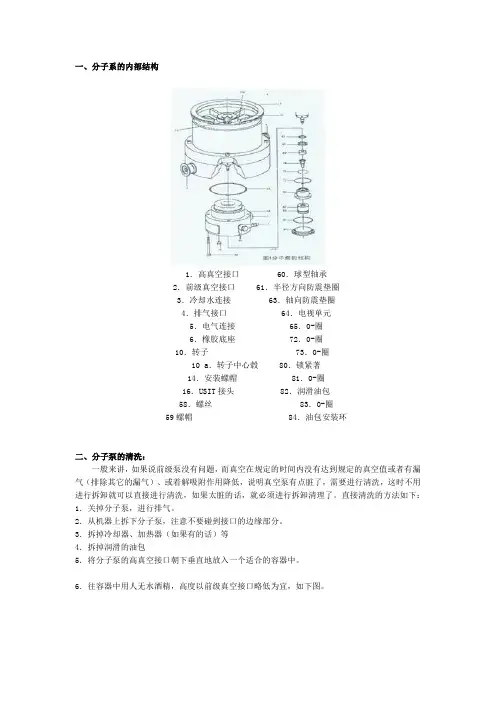分子泵保养与使用和维修手册