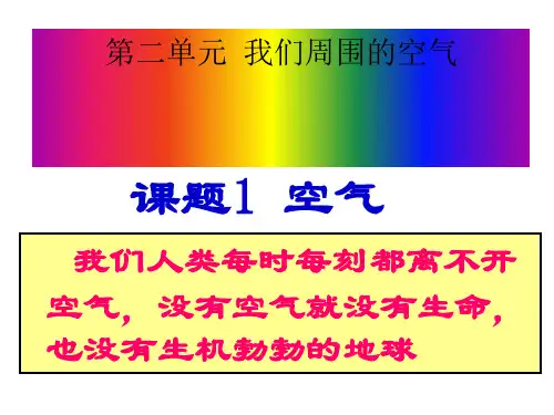 人教版初中化学九上2.1 空气 课件(16张PPT)  