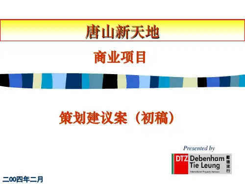 唐山商业新天地的的策划案戴德梁行-PPT精品文档