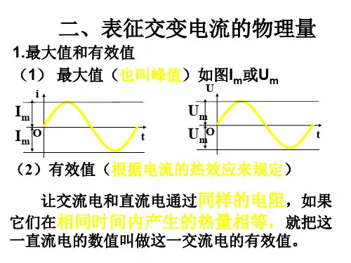 表征交变电流的物理量1