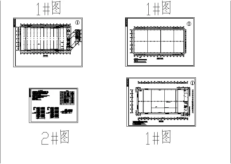 某地工厂车间防雷接地平面图（共4张）