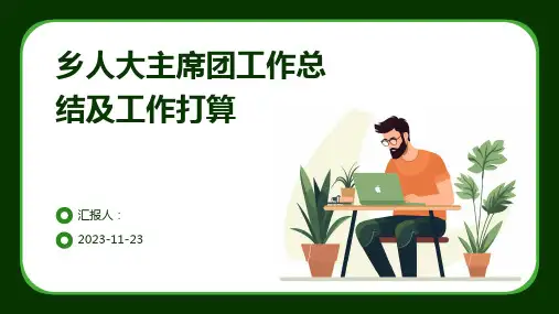 乡人大主席团工作总结及工作打算