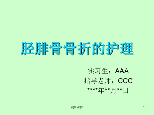 胫腓骨骨折的护理ppt课件