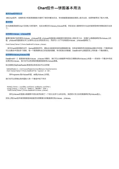 Chart控件---饼图基本用法