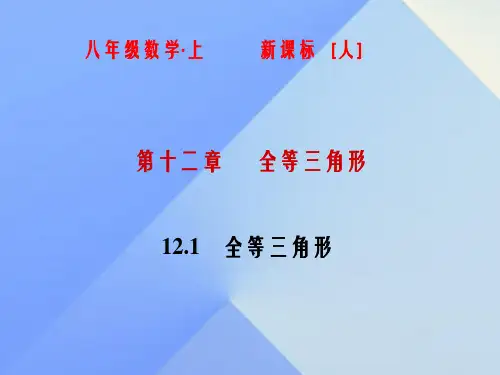八年级数学上册 12.1 全等三角形课件 (新版)新人教版