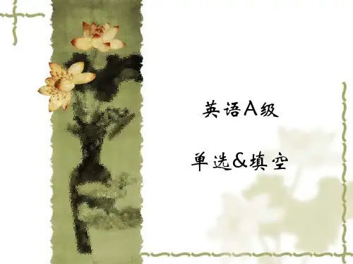 英语A级语法