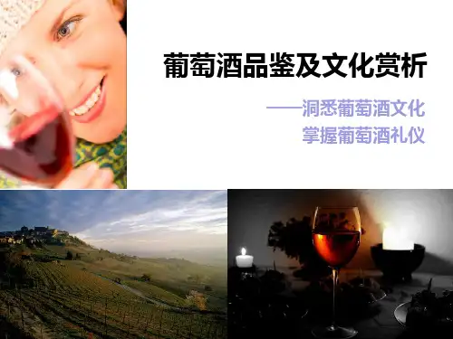 葡萄酒品鉴及文化赏析引言、葡萄酒的历史修改PPT课件