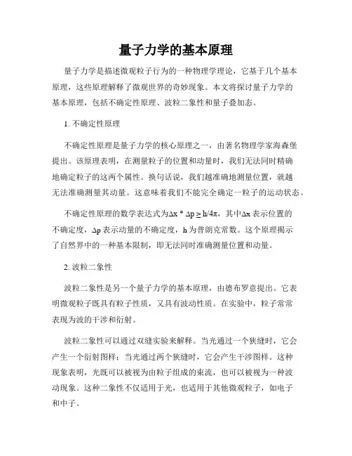 量子力学的基本原理