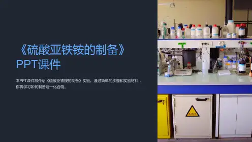 《硫酸亚铁铵的制备》课件