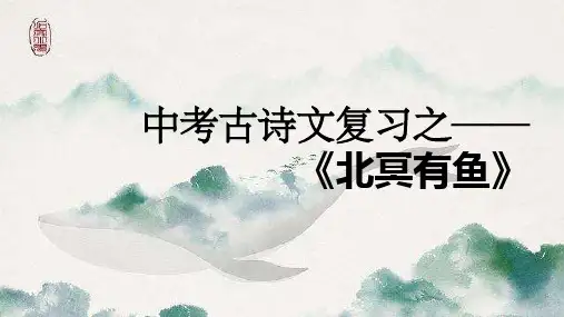 《北冥有鱼》中考复习优秀课件(公开课)
