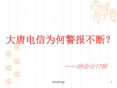 大唐电信案例ppt课件