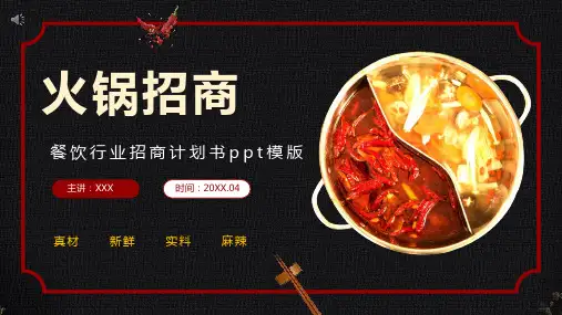 火锅招商策划书PPT