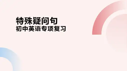 特殊疑问句(22张PPT)初中英语专项复习课件