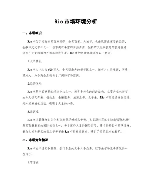 Rio市场环境分析