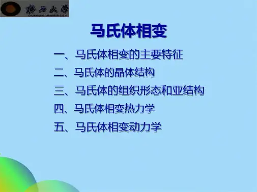 优选马氏体相变ppt(共35张PPT)