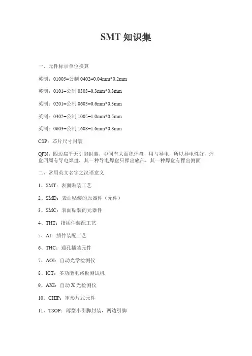 SMT知识集