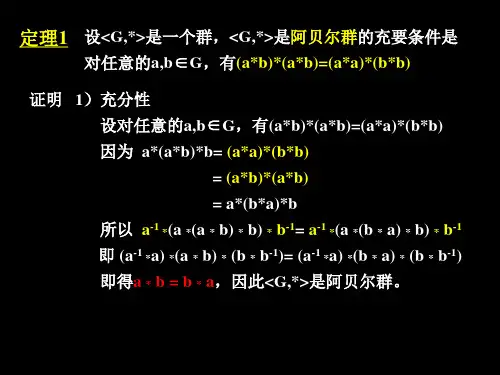最新大学课程近世代数-阿贝尔群和循环群陪集与拉格朗日定理同态同构学习讲义PPT课件