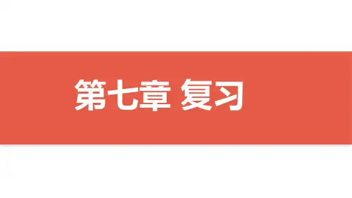 人教版 八年级下册 第七章 各节课件