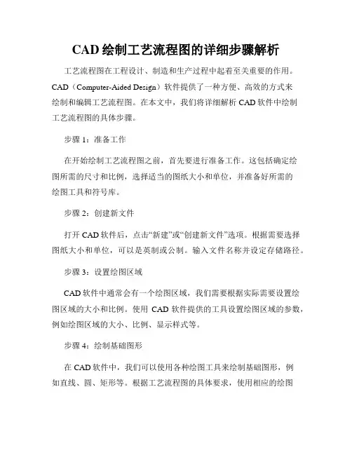 CAD绘制工艺流程图的详细步骤解析