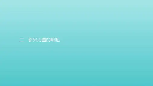 2019_2020学年高中历史专题九当今世界政治格局的多极化趋势2新兴力量的崛起课件人民版必修1