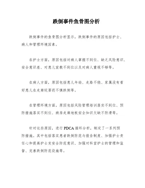 跌倒事件鱼骨图分析