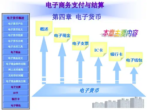 第4章  电子货币  《电子商务支付与结算》PPT课件
