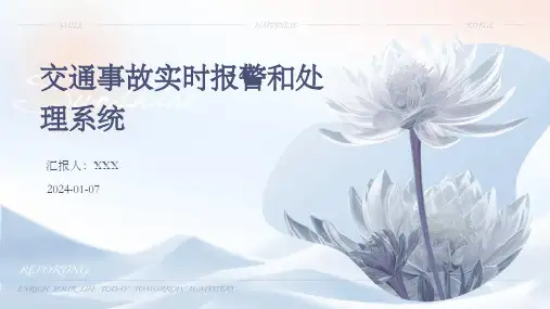 交通事故实时报警和处理系统