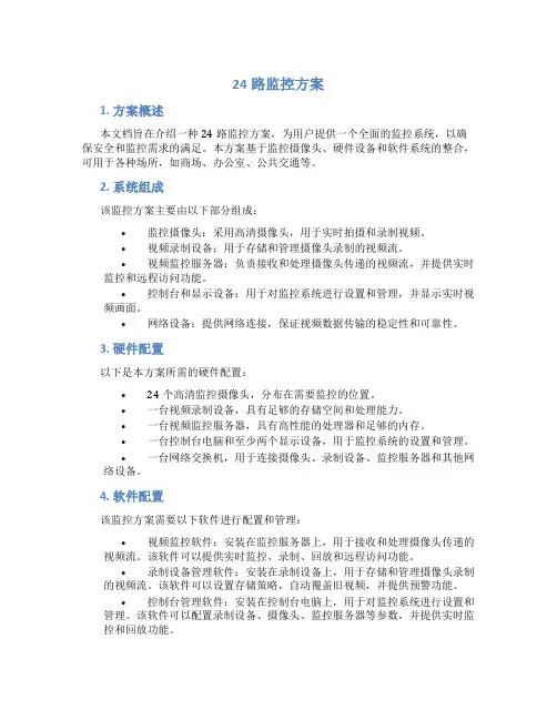 24路监控方案