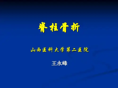 外科PPT课件1脊柱骨折与脊髓损伤 - 副本(ppt文档)