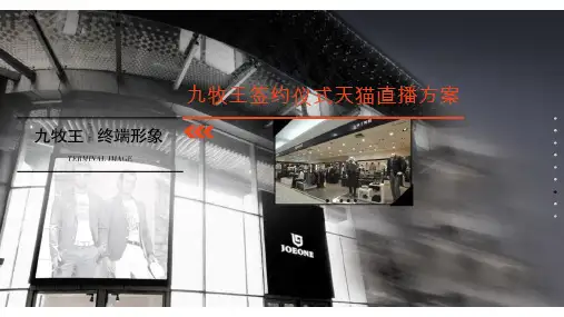 2020整理(直播)九牧王天猫直播方案