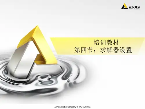 ANSYSFLUENT培训教材之求解器设置