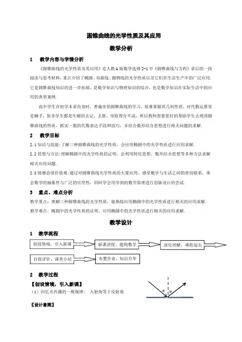 人教A版高中数学选修1-1《二章 圆锥曲线与方程  2.3 抛物线  圆锥曲线的光学性质及其应用》优质课教案_2