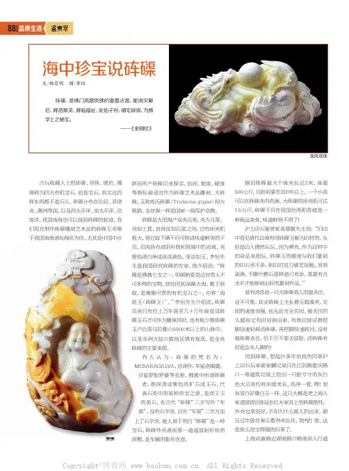 海中珍宝说砗磲