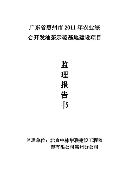 油茶(定版)监理报告