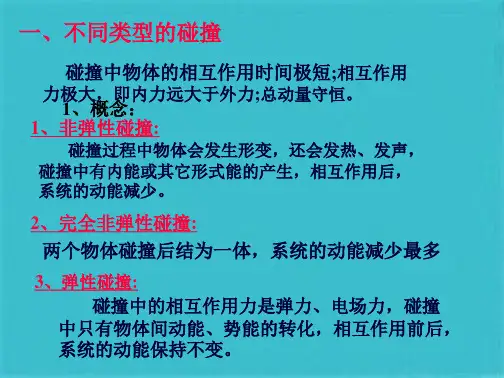 高三物理一维弹性碰撞(共8张PPT)