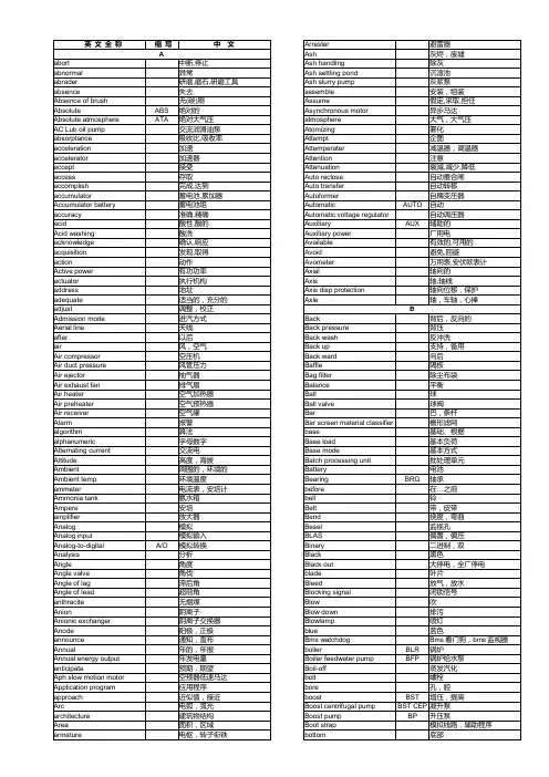 机械电子电气专业英语