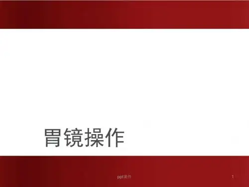 胃镜操作  ppt课件